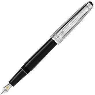 Mont Blanc - Meisterstuck Doue Geometry Classique Fountain Pen - Fountain Pens - Black