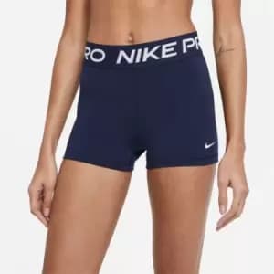 Nike Pro Three Inch Shorts Womens - Blue