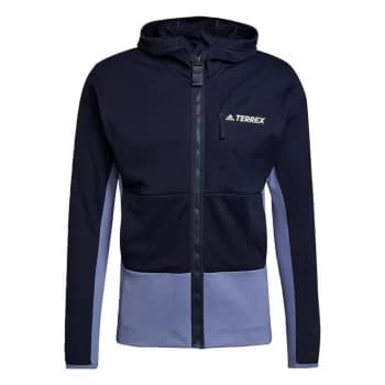 adidas Terrex Zupahike Hooded Fleece Jacket Mens - Legend Ink