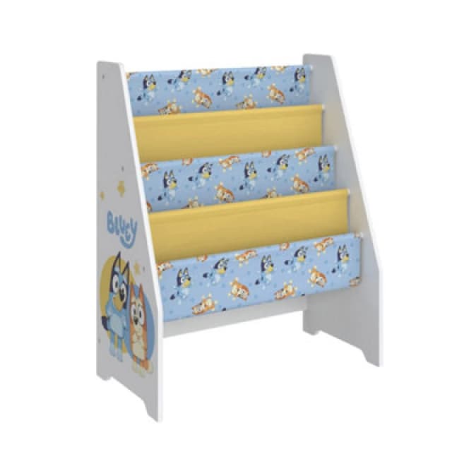 Bluey Wooden Book Storage Rack - Easy To Assemble Kids Bookshelf, Perfect For Bedrooms And Playrooms