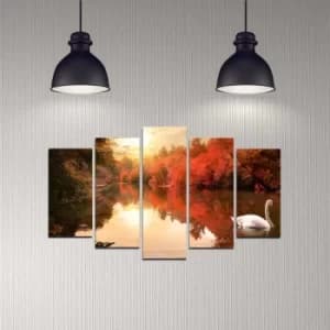 5DMDF-22 Multicolor Decorative MDF Painting (5 Pieces)