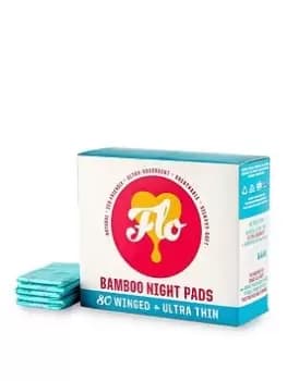 Here We Flo Megapack of FLO Bamboo Night Pads, One Colour, Women