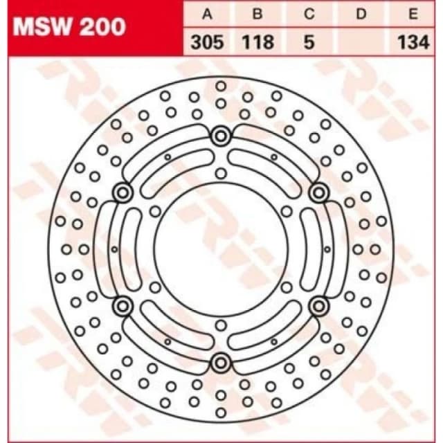 TRW MSW200 Brake disc floating brake disc Brake Disc (82)