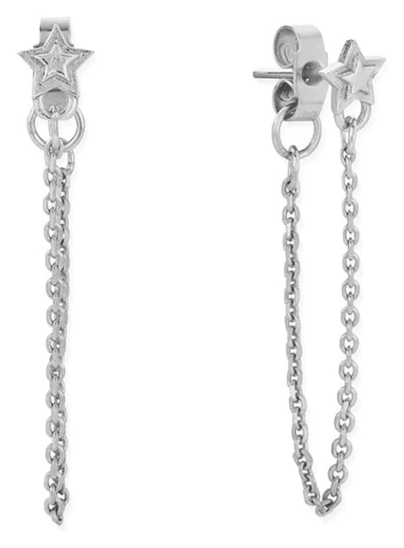 ChloBo SEDR3468 Radiant Essence Chain Stud Earrings Sterling Jewellery
