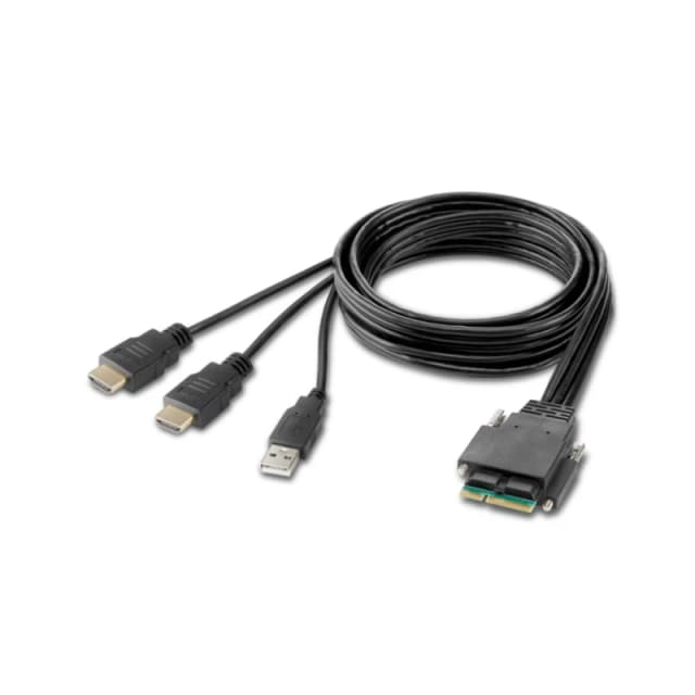 Belkin F1DN2MOD-HC-H06 KVM cable Black 1.8 m F1DN2MOD-HC-H06