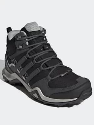 adidas Terrex Swift R2 Mid GTX Shoes, Black/Grey/Purple, Size 4, Women