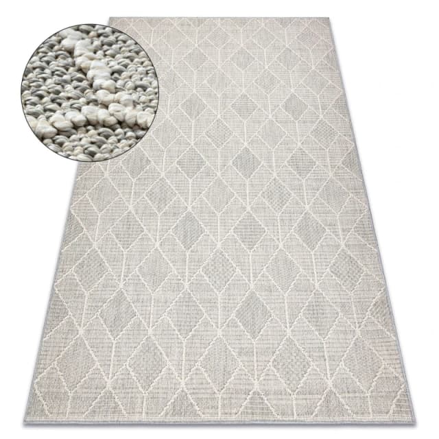 RugsX Origi Rug in Grey Size: 80cm x 150cm Grey Unisex 80cm x 150 cm