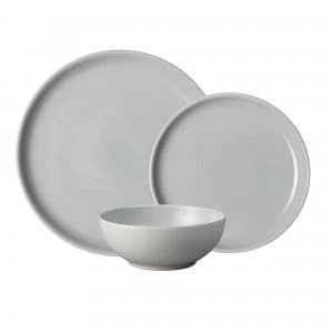Intro Soft Grey 12 Piece Tableware Set