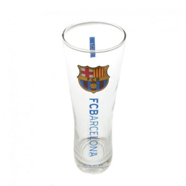 FC Barcelona FC Barcelona Official Tall Beer Glass in Burgundy Burgundy One Size Unisex 5059000787591