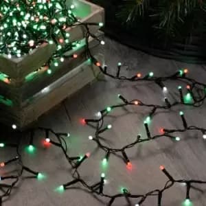 Festive Indoor & Outdoor 6ft Christmas Tree Glow-Worm Lights 760 Jolly Holly LEDs