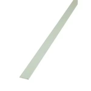Wickes 15.5mm Multi Purpose Flat Bar - White PVCu 1m