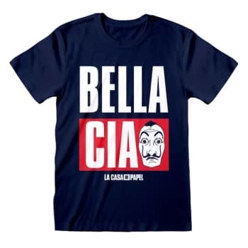 La Casa De Papel - Jumbo Bella Ciao Unisex XX-Large T-Shirt - Navy