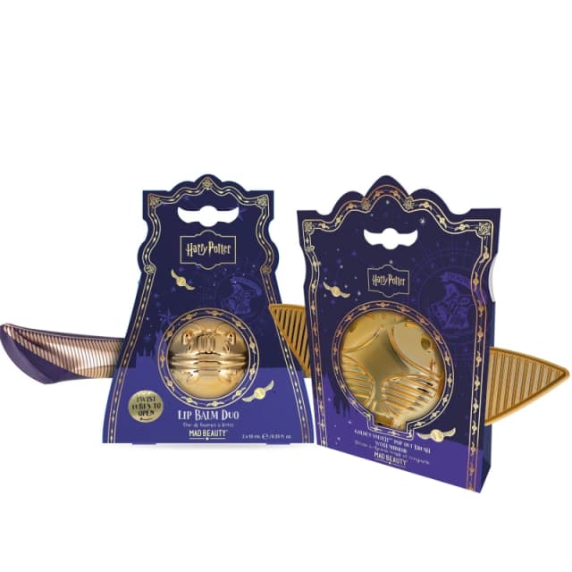 Harry Potter Golden Snitch Hair Brush and Lip Balm Multi female 1