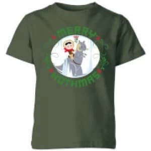 Star Wars Merry Hothmas Kids Christmas T-Shirt - Forest Green - 11-12 Years