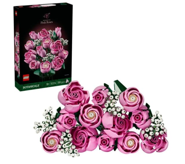 LEGO Botanicals LEGO Botanicals Bouquet of Pink Roses - LEGO Botanicals Male ZW40201