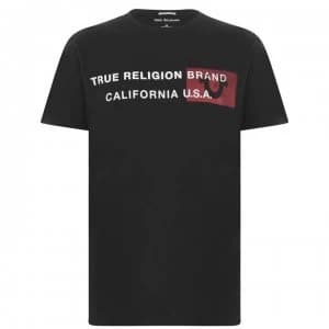 True Religion California T Shirt - Black