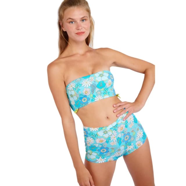 banana moon Womens swimwear bikini bottoms Banana Moon Naza Daisybloom Turquoise Female 2XS