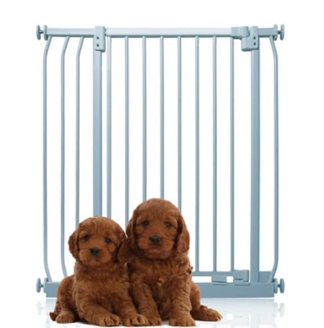 Bettacare Extra Tall Elite Dog Gate, 80Cm - 89Cm, Matt Grey, Extra Tall 96.8Cm In Height, Pressure Fit Pet Gate