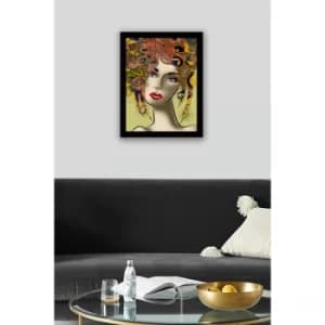 SC0045 Multicolor Decorative Framed MDF Painting