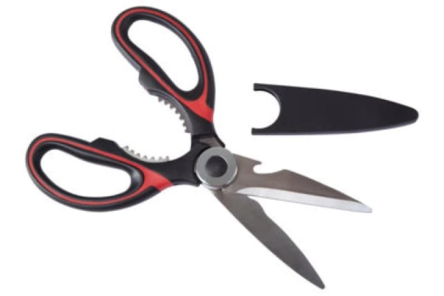 Interiors by Premier Multipurpose Scissors, Eronomic Sharp Blades Scissors, Comfortable Stainless Steel Scissors Red