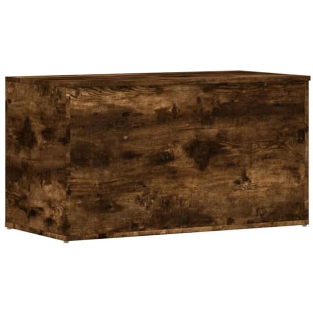 VIDAXL Storage Chest Smoked Oak 84x42x46cm Engineered Wood vidaXL 8720286932544
