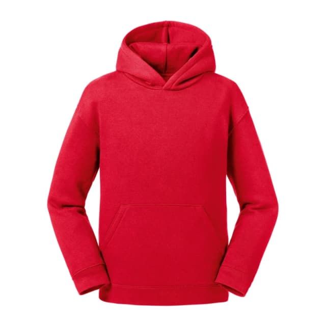 Russell Authentic Hooded Sweatshirt in Red Size: 3-4 Years Red Unisex 3-4 Years