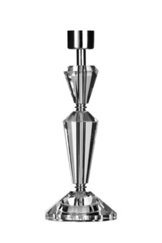 Premier Housewares Interiors by Premier Crystal Small Lamp Base Silver