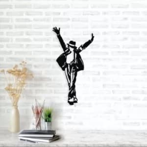 Michael Jackson Black Decorative Metal Wall Accessory