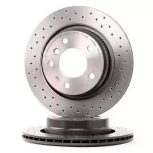 PAIR BREMBO BRAKE XTRA DRILLED DISCS 09.7702.1X