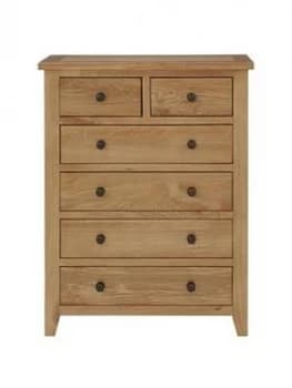 Julian Bowen Marlborough Ready Assembled 4 + 2 Drawer Chest