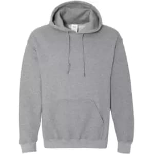 Gildan Heavy Blend Adult Unisex Hooded Sweatshirt / Hoodie (L) (Graphite Heather)