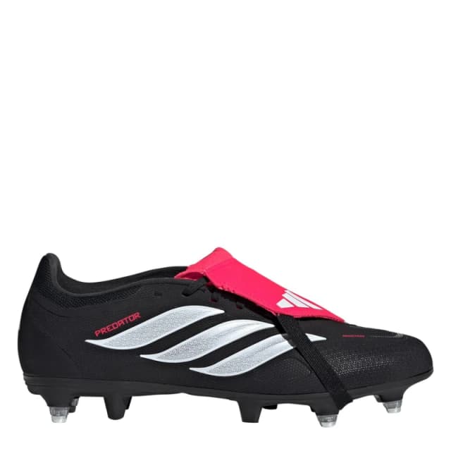 adidas Predator Fold-Over Tongue League Soft Ground Football Boots Mens Black/Red male 6 (39.3)