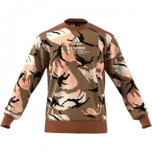 adidas ZNE AOP Crew Sweatshirt Mens - Wild Brown