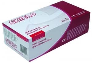 Shield Pp Latex Gloves L Pk100 Nat