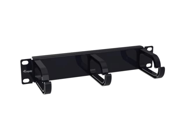 Equip 10" Cable Management Panel. 1U. Black