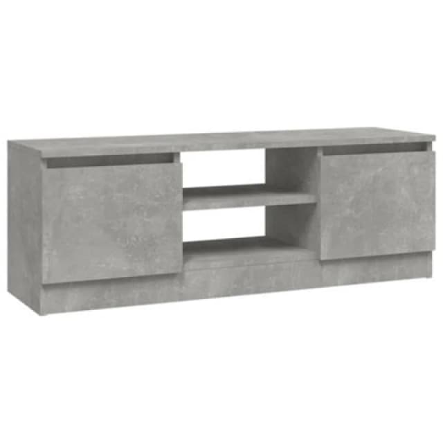 Vidaxl TV Cabinet With Door Concrete Grey 102X30X36 Cm, Grey 823354