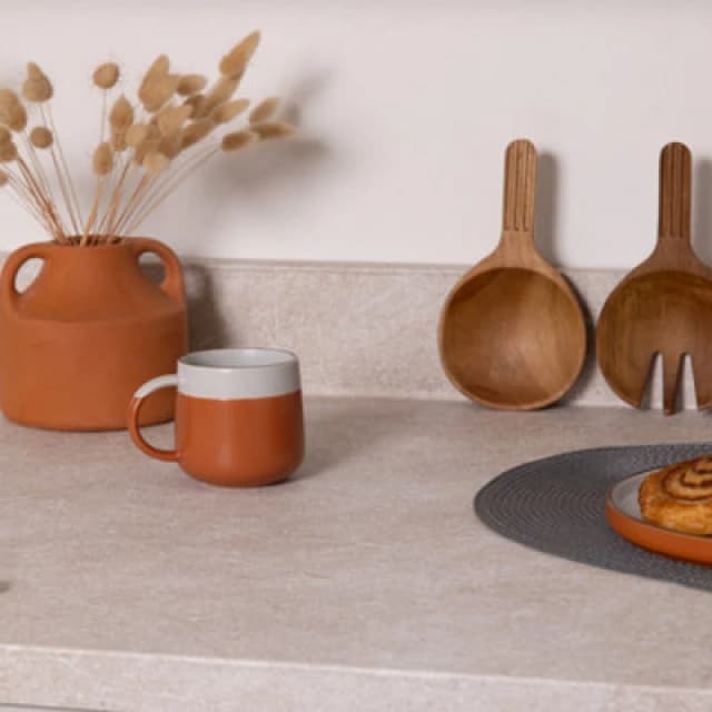 D-C-Fix Stone Memy Beige Self Adhesive Vinyl Wrap Film For Kitchen Worktops And Furniture 2M(L) 67.5Cm(W)