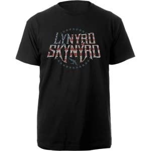 Lynyrd Skynyrd - Stars & Stripes Unisex Large T-Shirt - Black
