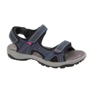 IMAC Womens/Ladies Nubuck Sandals (4 UK) (Navy Blue)