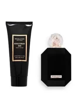 Revolution Beauty London Revolution Revolutionary Noir Eau de Toilette & Body Lotion Gift Set, One Colour, Women