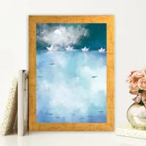 AC473473234 Multicolor Decorative Framed MDF Painting