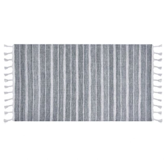 Beliani Rug Bademli Light Grey 80 X 150 Cm