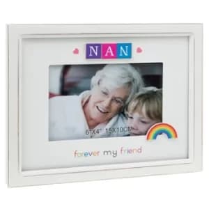 Rainbow Scrabble Frame 6x4 Nan