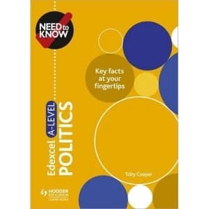Need to Know: Edexcel A-level Politics Paperback / softback 2018