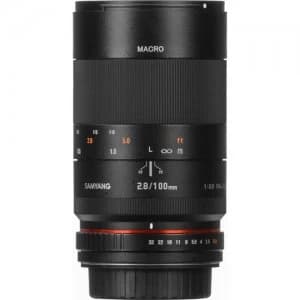 Samyang 100mm f2.8 ED UMC Macro Lens for Canon EF Mount Black
