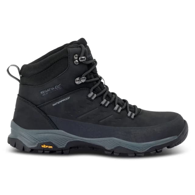 Regatta Regatta Men Blake Breathable Waterproof Walking Boots in Jet Black Size: 11 Jet Black 11 Male 5063516062370