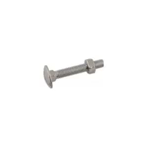 CONNECT Coach Bolts & Nuts - 8mm x 75mm - Pack Of 50 Pairs - 33143