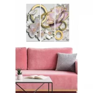 MDF787333612 Multicolor Decorative MDF Painting (3 Pieces)