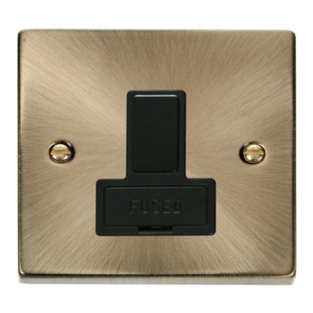 SE Home Antique Brass 13A Fused Connection Unit Switched Gold unisex