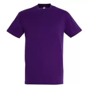 SOLS Mens Regent Short Sleeve T-Shirt (M) (Dark Purple)